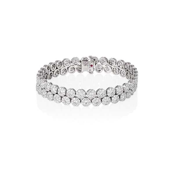 ROBERTO COIN 'DIAMOND CLASSIC' 18CT WHITE GOLD DIAMOND BRACELET (Image 1)