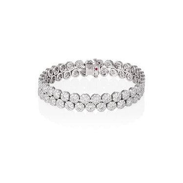 ROBERTO COIN 'DIAMOND CLASSIC' 18CT WHITE GOLD DIAMOND BRACELET