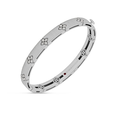 ROBERTO COIN LOVE IN VERONA 18CT WHITE GOLD DIAMOND BANGLE