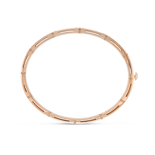 ROBERTO COIN 'LOVE IN VERONA' 18CT ROSE GOLD DIAMOND BANGLE (Image 3)