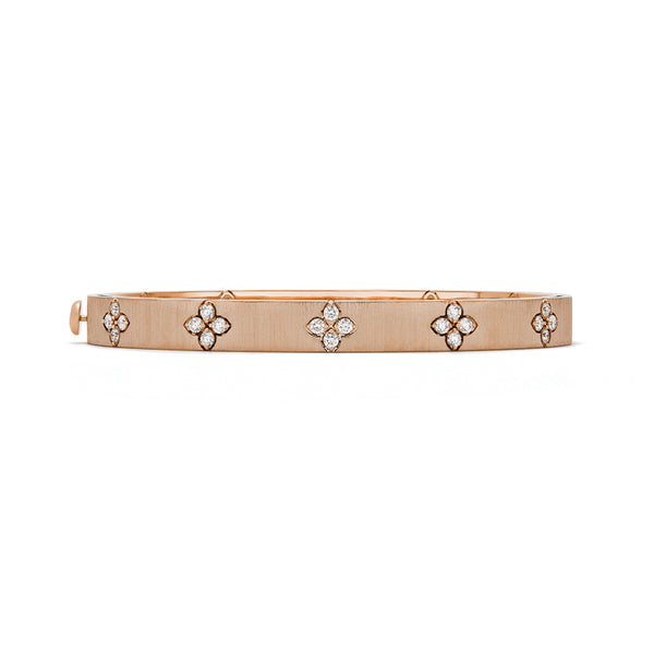 ROBERTO COIN 'LOVE IN VERONA' 18CT ROSE GOLD DIAMOND BANGLE (Image 2)