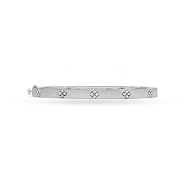 ROBERTO COIN 'LOVE IN VERONA' 18CT WHITE GOLD AND DIAMOND BANGLE