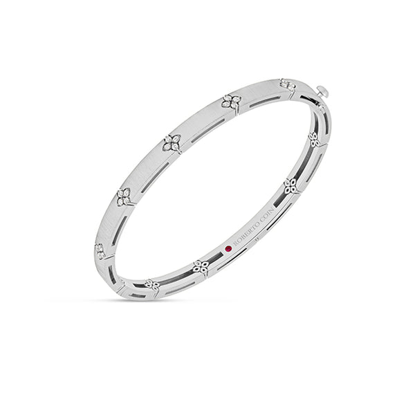 ROBERTO COIN 'LOVE IN VERONA' 18CT WHITE GOLD AND DIAMOND BANGLE (Image 2)