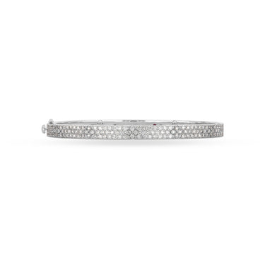 ROBERTO COIN 'LOVE IN VERONA' 18CT WHITE GOLD DIAMOND BANGLE