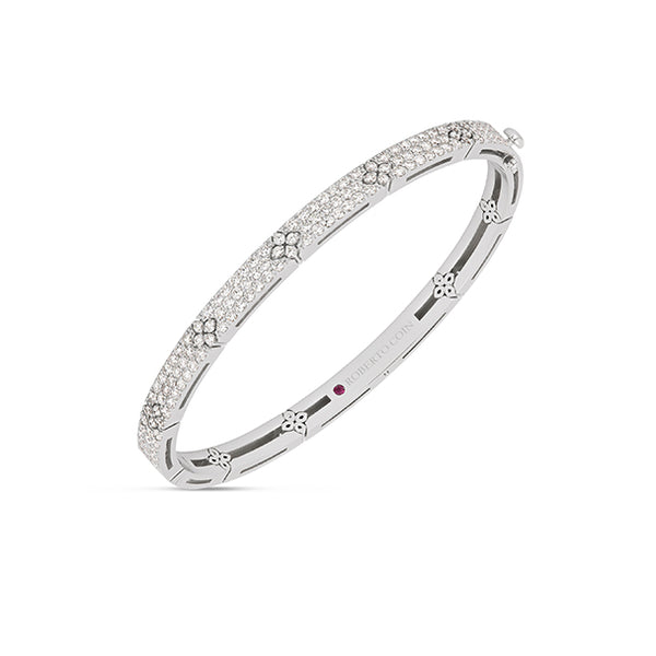 ROBERTO COIN 'LOVE IN VERONA' 18CT WHITE GOLD DIAMOND BANGLE (Image 2)