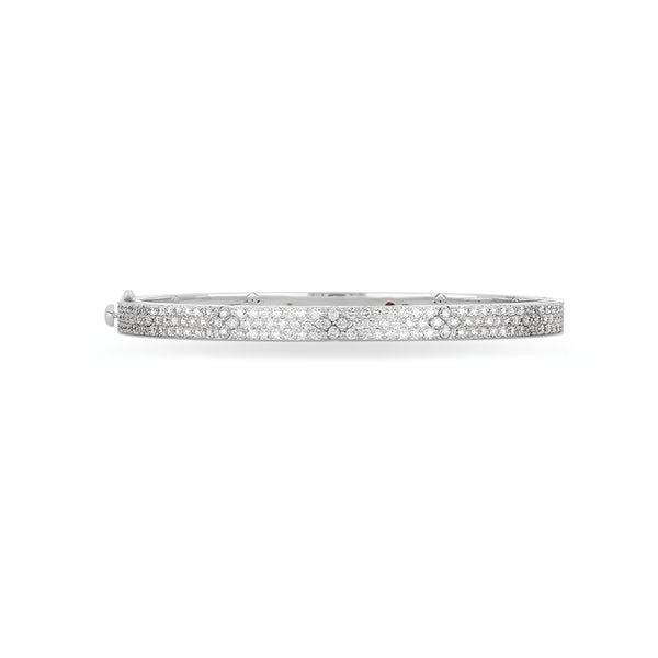 ROBERTO COIN 'LOVE IN VERONA' 18CT WHITE GOLD DIAMOND BANGLE (Image 1)