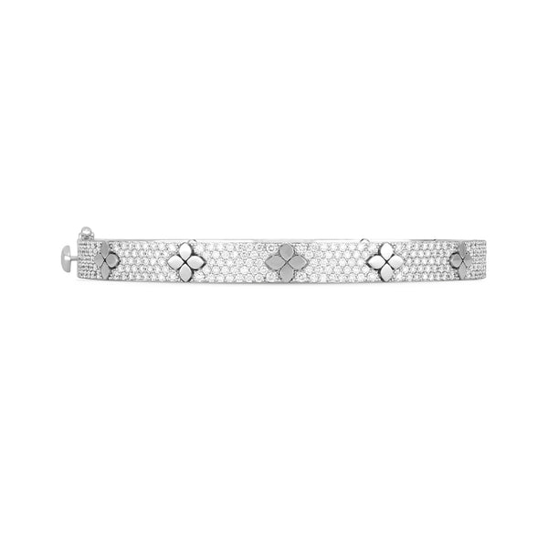 ROBERTO COIN 'LOVE IN VERONA' 18CT WHITE GOLD DIAMOND BANGLE (Image 2)