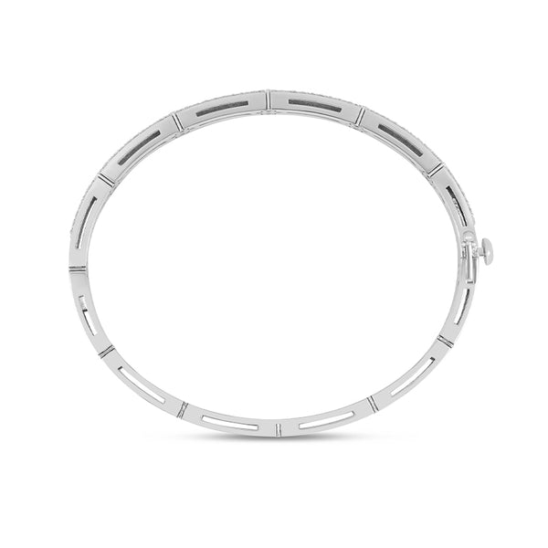 ROBERTO COIN 'LOVE IN VERONA' 18CT WHITE GOLD DIAMOND BANGLE (Image 3)