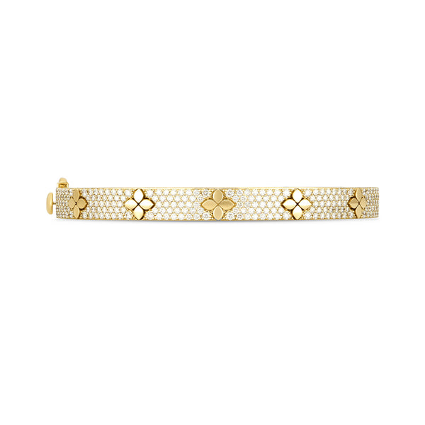 ROBERTO COIN 'LOVE IN VERONA' 18CT YELLOW GOLD DIAMOND BANGLE (Image 2)