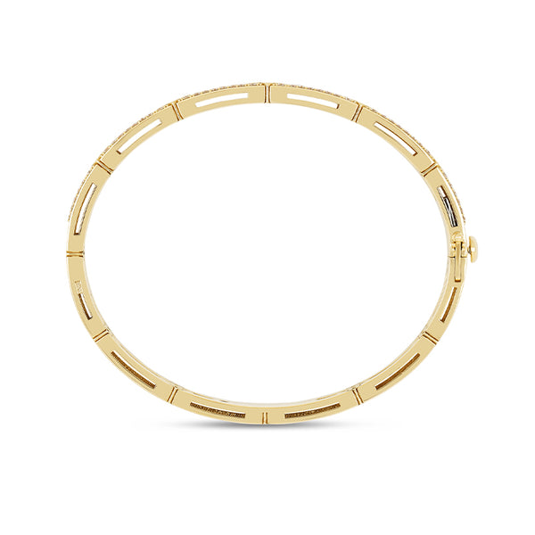 ROBERTO COIN 'LOVE IN VERONA' 18CT YELLOW GOLD DIAMOND BANGLE (Image 3)