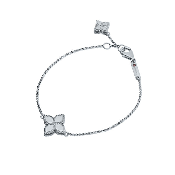 ROBERTO COIN 'PRINCESS FLOWER' 18CT WHITE GOLD BRACELET (Image 1)