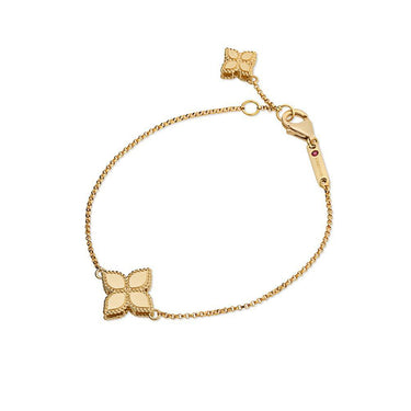 ROBERTO COIN 'PRINCESS FLOWER' 18CT YELLOW GOLD BRACELET