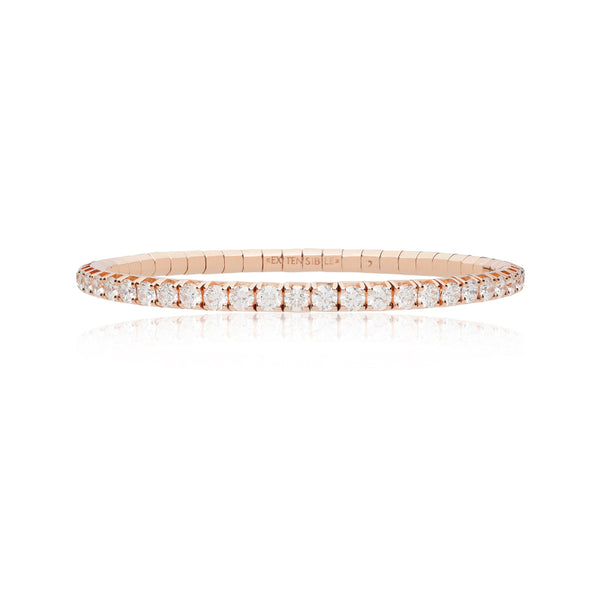 DEMEGLIO 'EXTENSIBLE' 18CT ROSE GOLD 7.30CT DIAMOND BRACELET (Image 1)