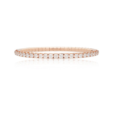 DEMEGLIO 'EXTENSIBLE' 18CT ROSE GOLD 7.30CT DIAMOND BRACELET