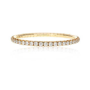 DEMEGLIO 'EXTENSIBLE' 18CT YELLOW GOLD 9.05CT DIAMOND BRACELET