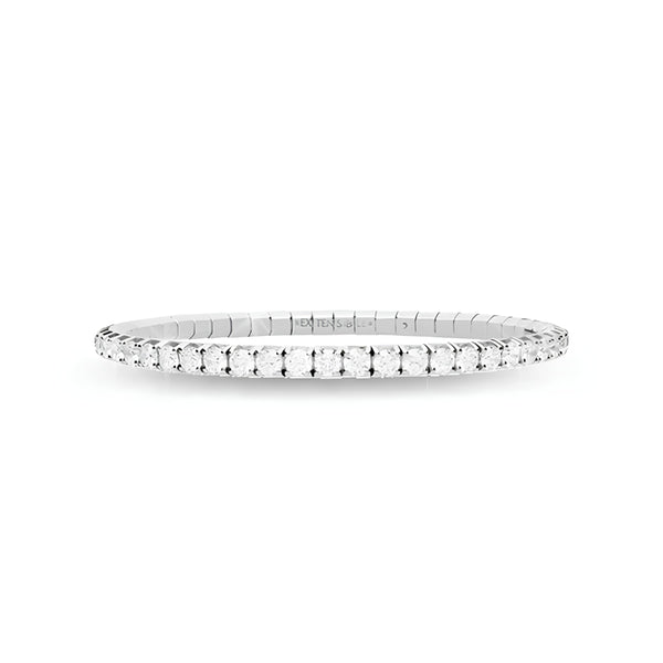 DEMEGLIO 18CT WHITE GOLD 'EXTENSIBLE' DIAMOND TENNIS BRACELET (Image 1)