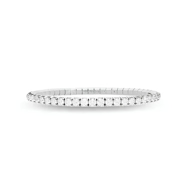 DEMEGLIO 18CT WHITE GOLD 'EXTENSIBLE' DIAMOND TENNIS BRACELET