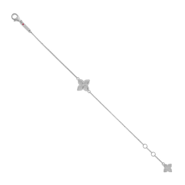 ROBERTO COIN 'PRINCESS FLOWER' 18CT WHITE GOLD BRACELET (Image 3)