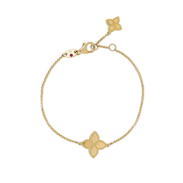 ROBERTO COIN 'PRINCESS FLOWER' 18CT YELLOW GOLD BRACELET