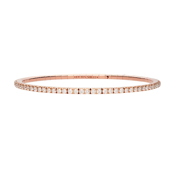 DEMEGLIO EXTENSIBLE 18CT ROSE GOLD DIAMOND BRACELET (Image 1)