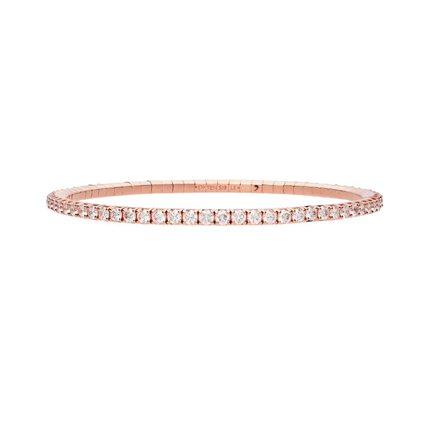 DEMEGLIO EXTENSIBLE 18CT ROSE GOLD DIAMOND BRACELET (Image 1)