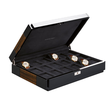 BUBEN & ZORWEG VANTAGE 18 WATCH COLLECTION CASE MACASSAR