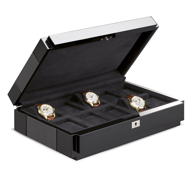 BUBEN & ZORWEG VANTAGE 10 WATCH COLLECTION CASE CARBON (Image 1)