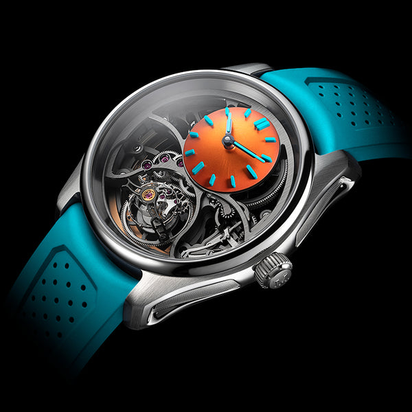H. MOSER & CIE. PIONEER CYLINDRICAL TOURBILLON SKELETON SPICED AQUA (Image 2)