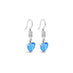 18CT WHITE GOLD BLUE TOPAZ AND DIAMOND DROP EARRINGS (Thumbnail 2)