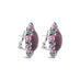 18CT WHITE GOLD, MOONSTONE, PINK AND GREEN TOURMALINE AND DIAMOND EARRINGS (Thumbnail 4)