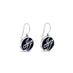 18CT WHITE GOLD ONYX "JFP" DROP EARRINGS (Thumbnail 2)