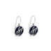 18CT WHITE GOLD ONYX "JFP" DROP EARRINGS (Thumbnail 2)