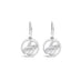 18CT WHITE GOLD WHITE COCOLONG "JFP" DROP EARRINGS (Thumbnail 1)