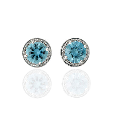 BLUE ZIRCON AND DIAMOND 