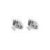 18CT WHITE GOLD DIAMOND SET "SHELL" STUD EARRINGS (Thumbnail 4)