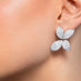 PASQUALE BRUNI 'GIARDINI SEGRETI' 18CT WHITE GOLD DIAMOND PAVE EARRINGS (Thumbnail 2)