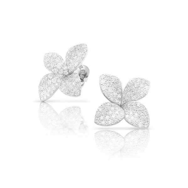 PASQUALE BRUNI 'PETIT GARDEN' 18CT WHITE GOLD DIAMOND EARRINGS (Image 1)