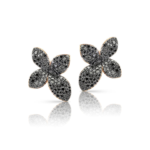 PASQUALE BRUNI 'GIARDINI SEGRETI' 18CT ROSE GOLD BLACK DIAMOND EARRINGS (Image 1)