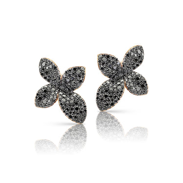 PASQUALE BRUNI 'GIARDINI SEGRETI' 18CT ROSE GOLD BLACK DIAMOND EARRINGS