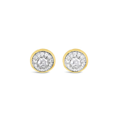 18CT YELLOW GOLD AND WHITE GOLD DIAMOND 