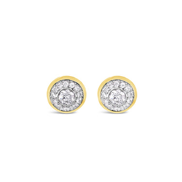 18CT YELLOW GOLD AND WHITE GOLD DIAMOND 