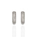18ct WHITE GOLD PAVE DIAMOND HOOP EARRINGS (Thumbnail 1)