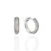 18ct WHITE GOLD PAVE DIAMOND HOOP EARRINGS (Thumbnail 2)