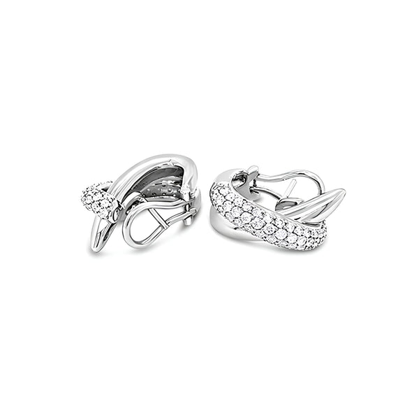 STOCKERT 18CT WHITE GOLD DIAMOND EARRINGS (Image 2)
