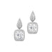 18CT WHITE GOLD CUSHION CUT DIAMOND EARRINGS (Thumbnail 1)