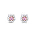 0.17CT ARGYLE ROUND BRILLIANT CUT PINK DIAMOND AND WHITE DIAMOND STUD EARRINGS (Thumbnail 1)