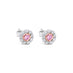 0.17CT ARGYLE ROUND BRILLIANT CUT PINK DIAMOND AND WHITE DIAMOND STUD EARRINGS (Thumbnail 2)