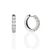 18CT WHITE GOLD DIAMOND HOOP EARRINGS (Thumbnail 2)