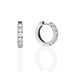 18CT WHITE GOLD DIAMOND HOOP EARRINGS (Thumbnail 2)