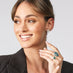 NEW ITALIAN ART 18CT WHITE GOLD DIAMOND CLUSTER STUD EARRINGS (Thumbnail 5)